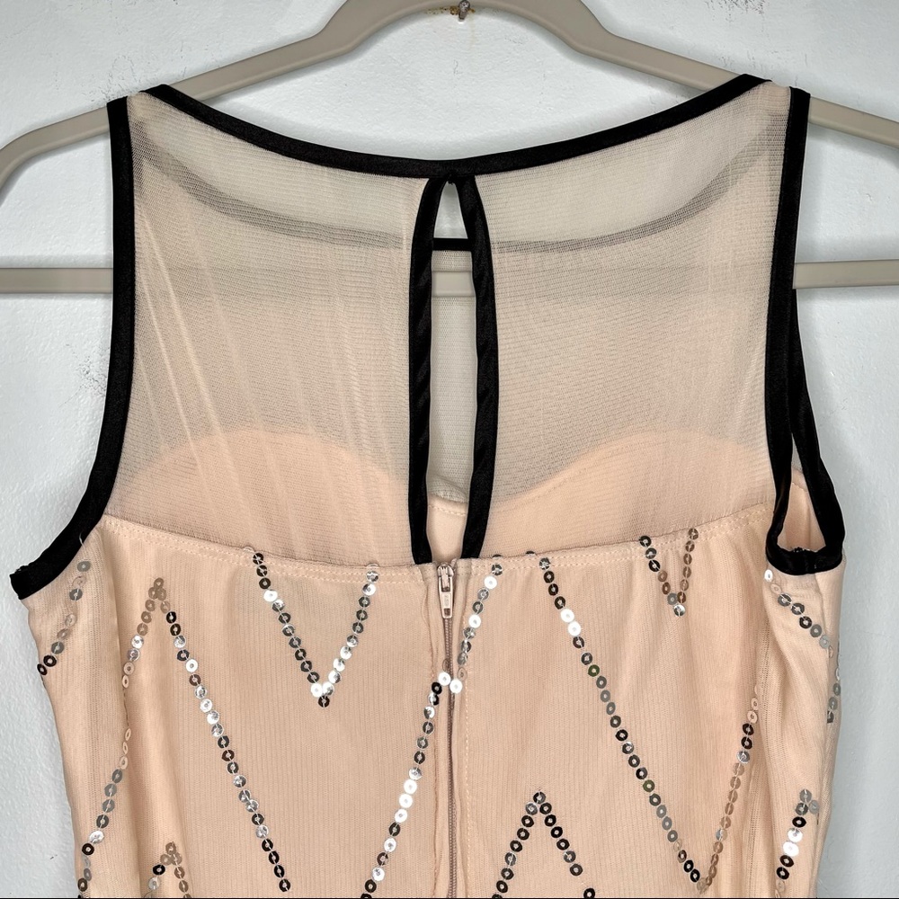 Ruby Rox Blush Pink Chevron Silver Sequin Sweethe… - image 6